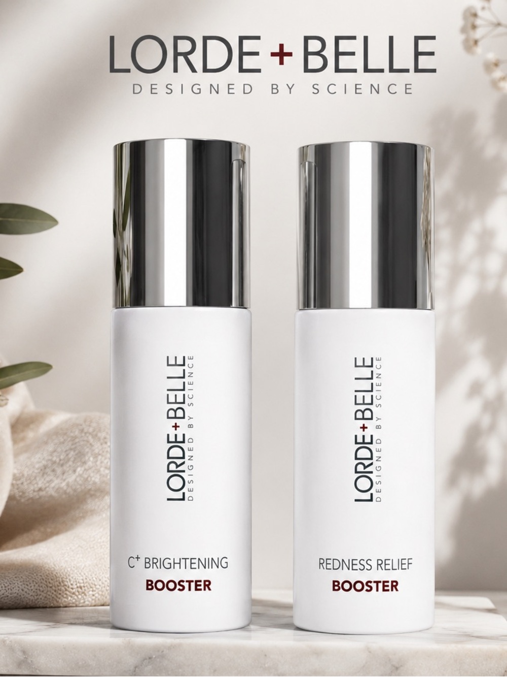Lorde + Belle Booster Duo | C+ Brightening & Redness Relief |Skincare Bundle NEW